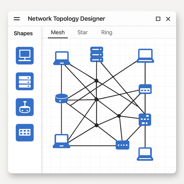Network Topology Designer (Drag & Drop Suite)